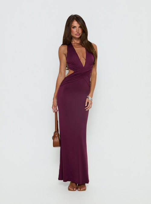 Bambia Maxi Dress Purple